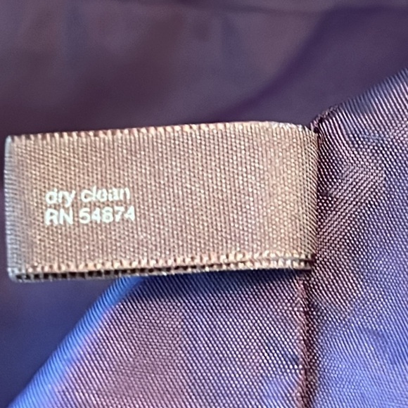 The Limited | Ruffle Neck Dress | Eggplant | Size 4 - Picture 9 of 11